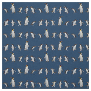 Tela Fiesta pingüino Fabric (Armada)