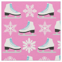 Figura patines rosada y navidad de los copos de