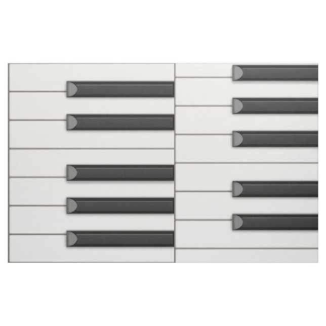 Tela Filas de teclado de música continua de 15" con tec ("Cuarto gordo" (fat quarter))