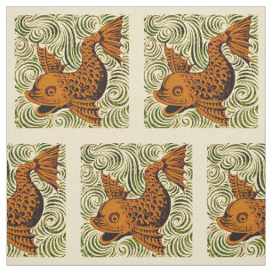 Tela Fish Antiguo Tile Antiguo arte