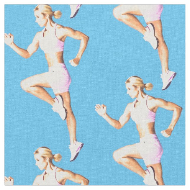 Tela Fit Female Runner Thunder_Cove  (De cerca)