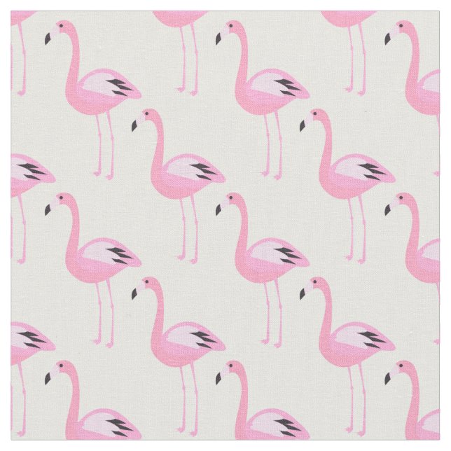 Tela Flamencos rosados (De cerca)