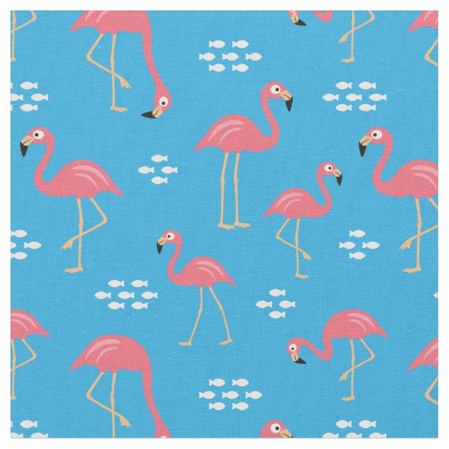 Tela Flamingo Fabric (De cerca)