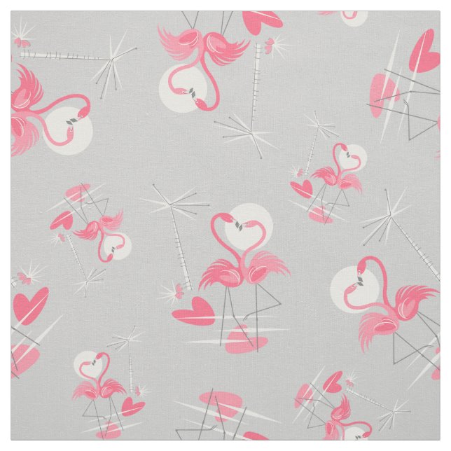 Tela Flamingo Love Multi fabric pequeño (Retal)