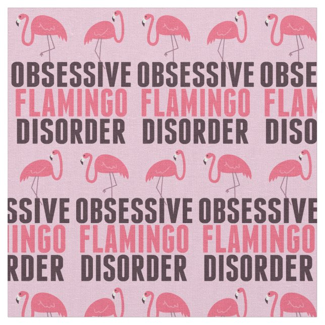 Tela Flamingo rosa gracioso (De cerca)