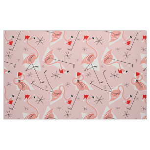 Tela Flamingo Santas Pink Tejido multipatrón