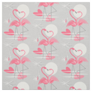 Tela Flamingo Tejido de amor pequeño