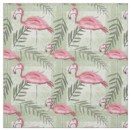 Tela Flamingo y tejido rosados