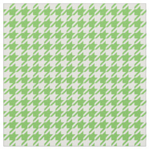 Tela Flash verde y Houndstooth blanco