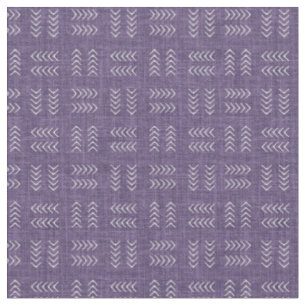 Tela Flechas en Lino Morado Polvoriento