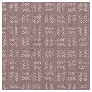 Tela Flechas sobre Lino Gris Rojo