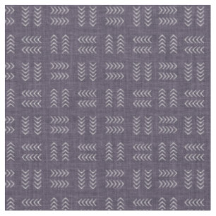 Tela Flechas sobre lino morado oscuro