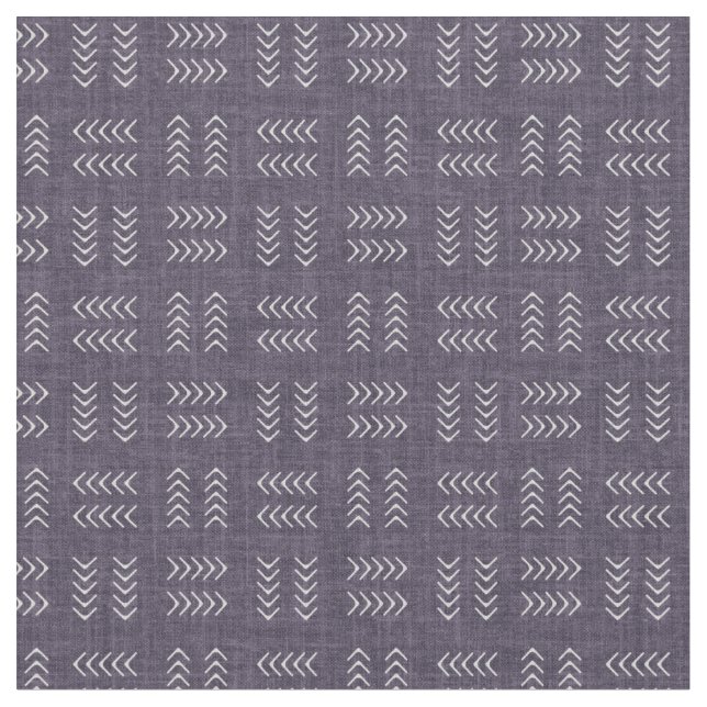 Tela Flechas sobre lino morado oscuro (De cerca)