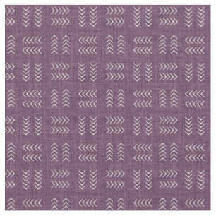 Tela Flechas sobre lino púrpura magenta oscuro