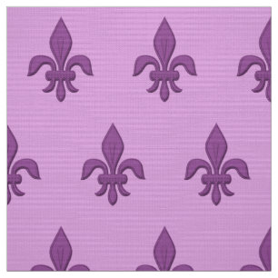 Tela Fleur de Lis en violeta morada en lavanda