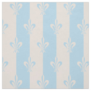 Tela Fleur de Lis Light Blue & Pink Champagne