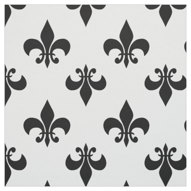Tela fleur de lis negro (Retal)