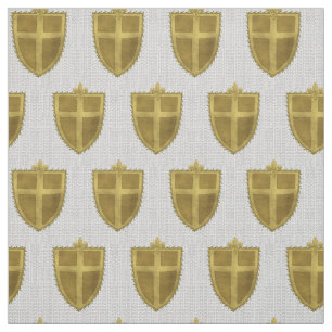 Tela Fleur Family Crest Surname Fabric