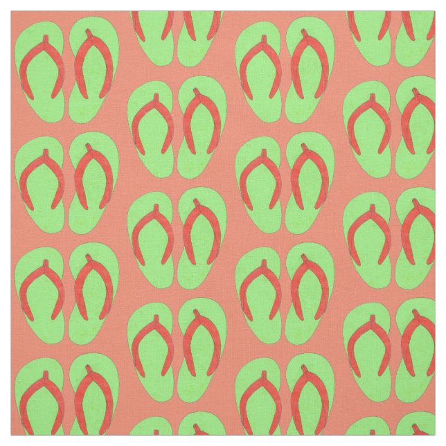 Tela Flip Flop Sandals Summer Beach Boardwalk Fun (Retal)