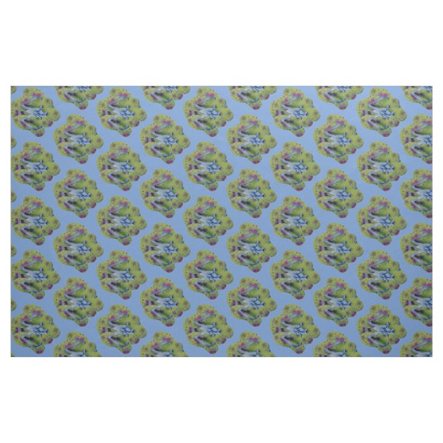 Tela Flip Flops verdes ("Cuarto gordo" (fat quarter))
