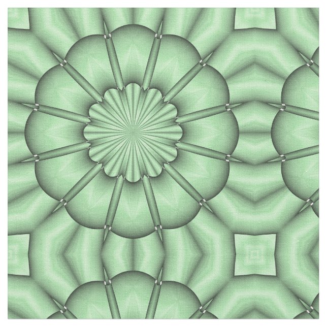 Tela Flor abstracta en verde pálido (De cerca)