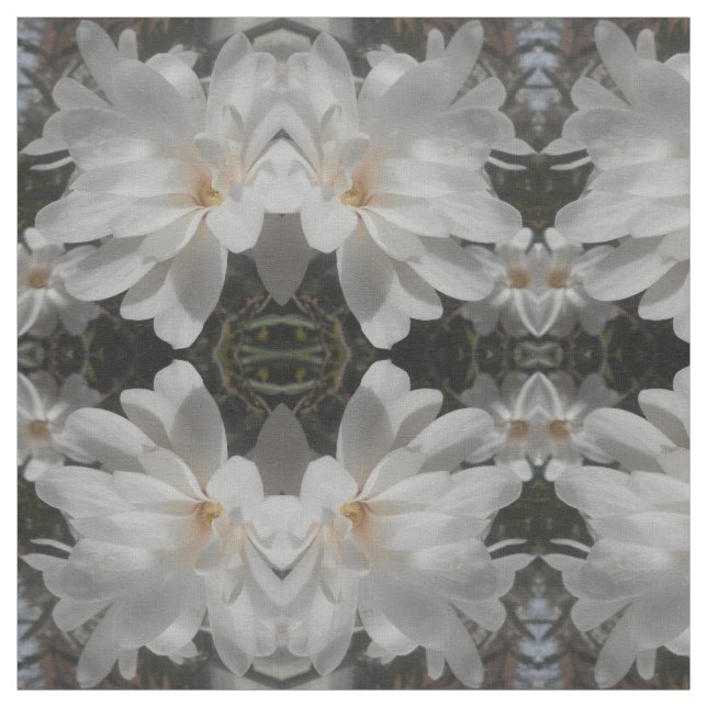 Tela Flor blanca (Retal)