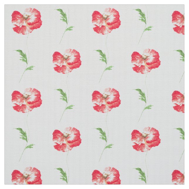 Tela Flor de amapola silvestre (Retal)