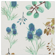 Flor de cardo azul escocesa salvaje