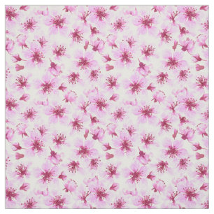 Tela Flor de cerezo acuarela