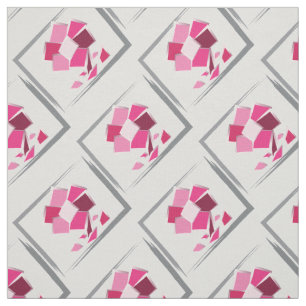 Tela Flor de fucsia abstracta