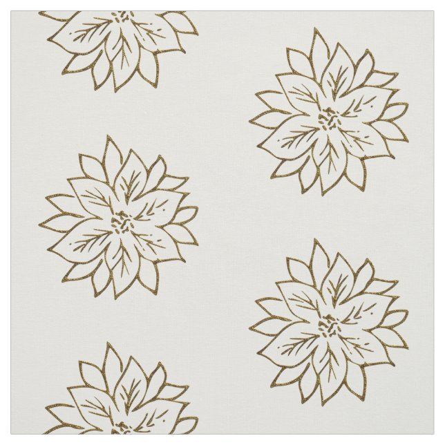 Tela Flor de Poinsettia (Retal)