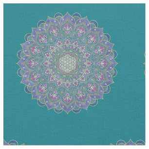 Tela Flor De Vida - Mandala Estilo India 1