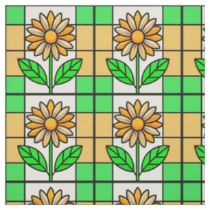 Tela Flor de vidrio manchado
