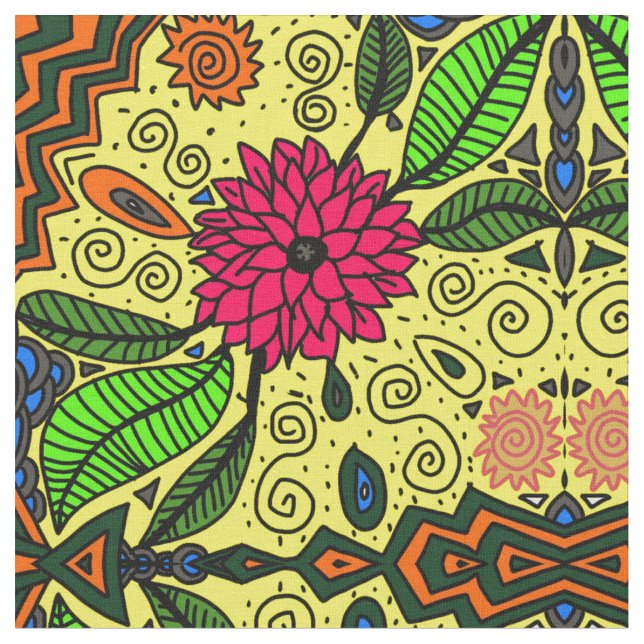 Tela Flor floral (De cerca)