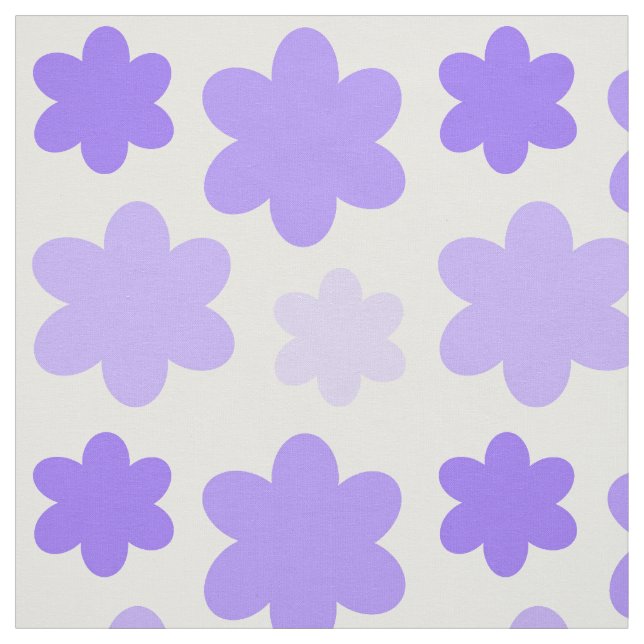 Tela Flor floral de lavanda morada (Retal)