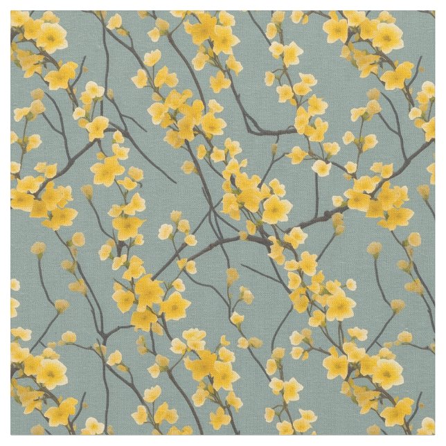 Tela Flor palo verde - 2 (De cerca)