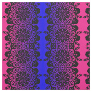 Tela flor rosa y morada de Mandala