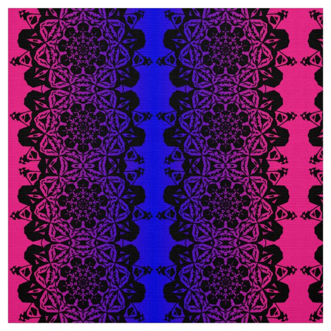 Tela flor rosa y morada de Mandala (Retal)