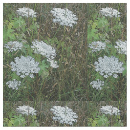 Tela Flor salvaje blanca de encaje de Reina Ana
