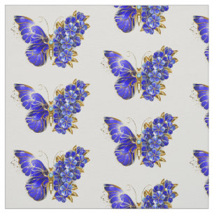 Tela Flor Sapphire Mariposa