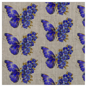 Tela Flor Sapphire Mariposa
