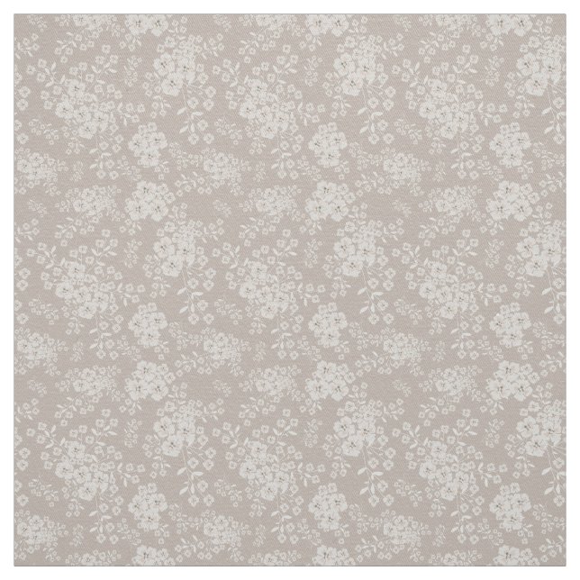 Tela Flor suave beige (Retal)