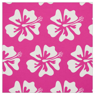 Tela Flor tropical de Hibiscus Hawai patrón floral
