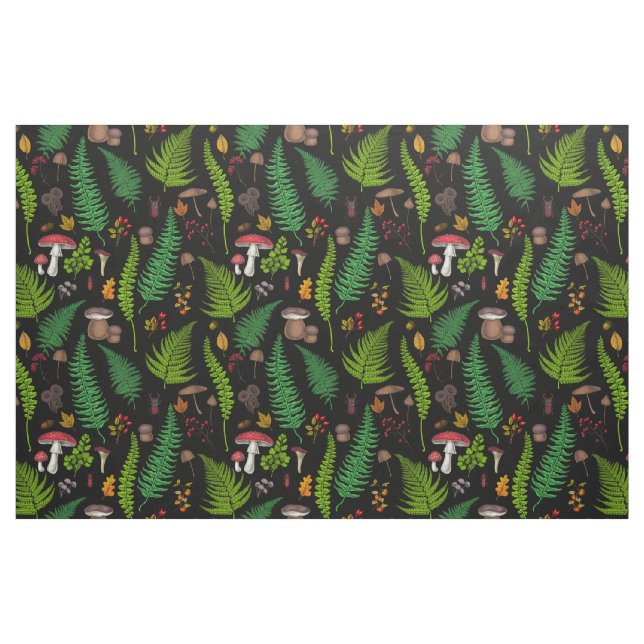 Tela Flora y fauna silvestres ("Cuarto gordo" (fat quarter))