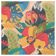 Floral abstracta exótica de color