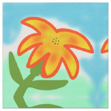 tela floral amarilla