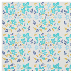 Tela Floral Azul