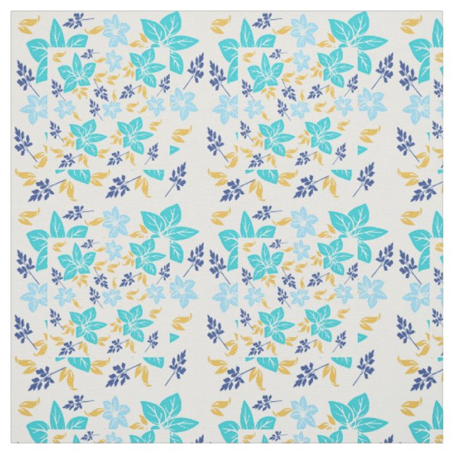 Tela Floral Azul (Retal)