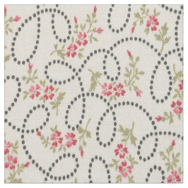 Tela Floral con puntos de 1920