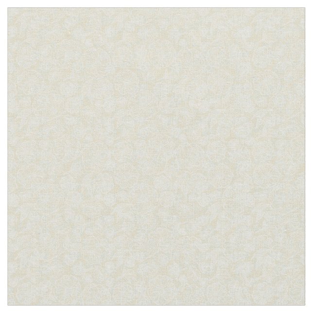 Tela Floral crema (De cerca)